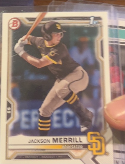 2021 Bowman Draft #BD-119 Jackson Merrill — front