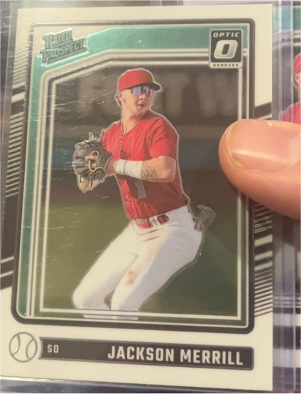 2024 Donruss Optic Rated Prospect Jackson Merrill — front