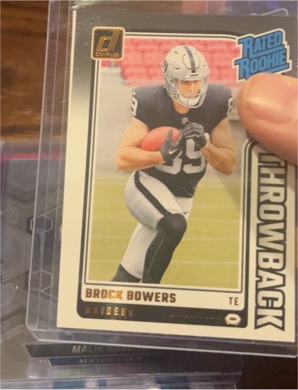 2024 Panini Donruss #45 Brock Bowers Rated Rookie Throwback — front