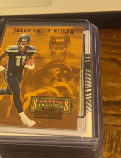 2023 Panini Contenders Rookie Stallions #21 Jaxon Smith-Njigba — front