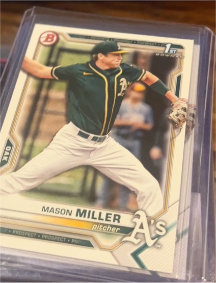2021 Bowman Draft #BD-85 Mason Miller — front