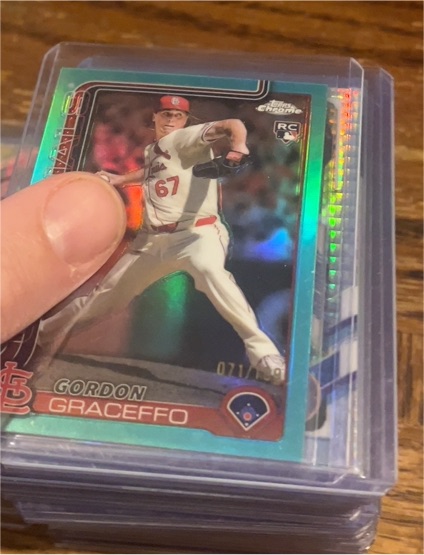 2025 Topps Chrome #256 Gordon Graceffo RC — front