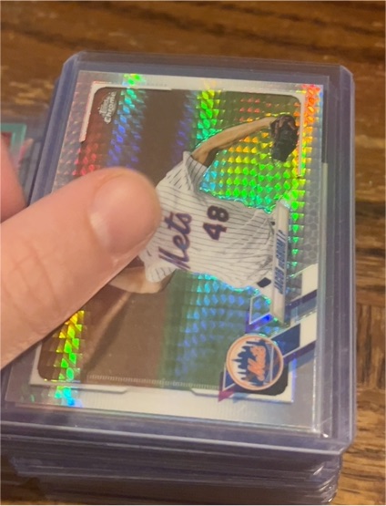 2021 Topps Chrome #12 Jacob deGrom — front