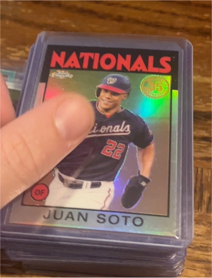 2021 Topps Chrome 1986 Topps Baseball #86BC-4 Juan Soto — front