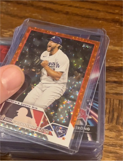 2023 Topps Series 1 Orange Ice #ROA-DM Dustin May — front