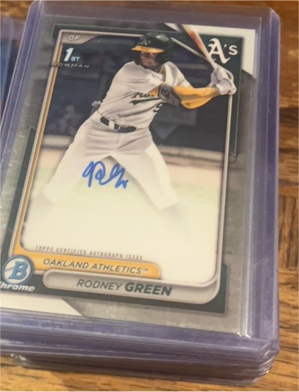 2024 Bowman Chrome #CPA-RG Rodney Green — front