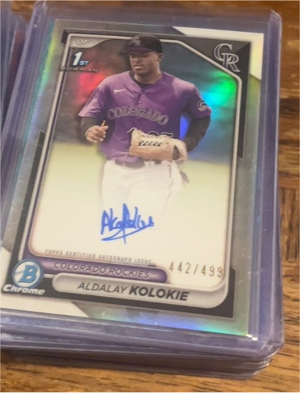 2024 Bowman Chrome #442 Aldalay Kolokie — front