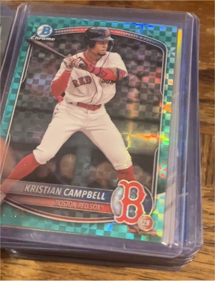 2025 Bowman Chrome Prospects #BCP-42 Kristian Campbell — front