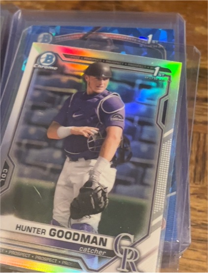 2021 Bowman Chrome Draft #BDC-66 Hunter Goodman — front