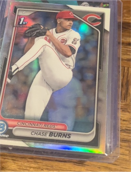 2024 Bowman Draft Chrome #BDC-55 Chase Burns — front