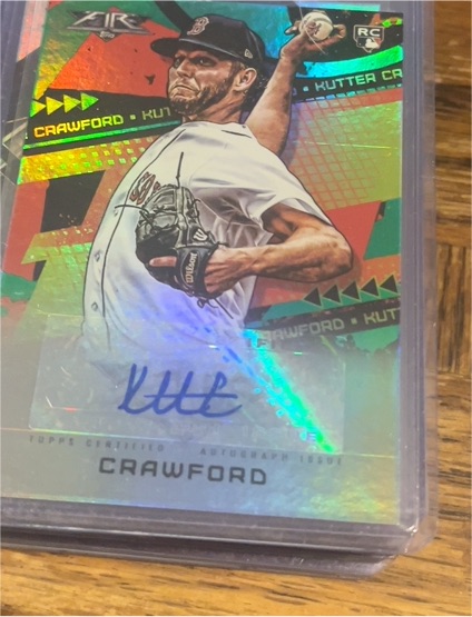 2022 Topps Fire Autographs #FA-KC Kutter Crawford — front
