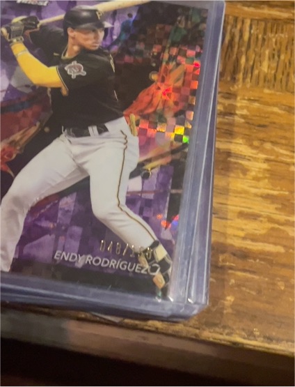 2024 Topps Finest Endy Rodriguez Purple Checkerboard Refractor #N/A — front