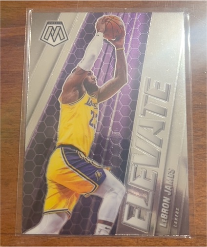 2020-21 Panini Mosaic #23 LeBron James Elevate — front
