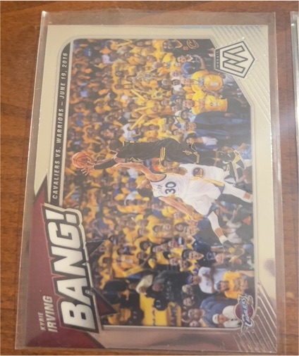 2020-21 Panini Mosaic Bang! #9 Kyrie Irving — front