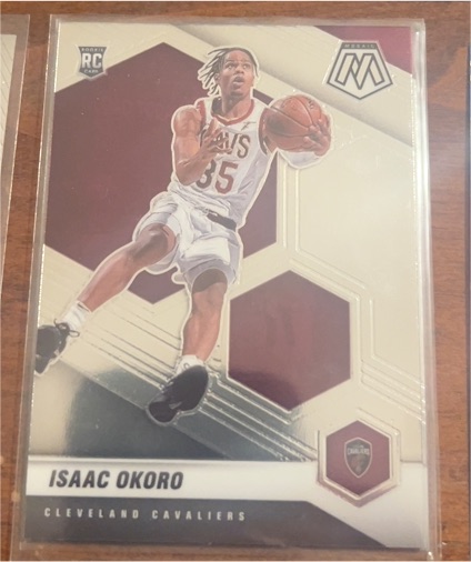 2020-21 Panini Mosaic #212 Isaac Okoro — front