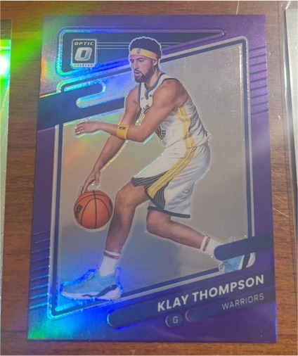 2021-22 Donruss Optic #124 Klay Thompson — front