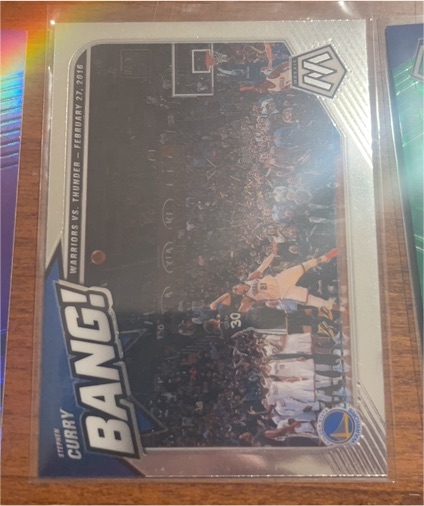 2020-21 Panini Mosaic #2 Stephen Curry Bang! — front