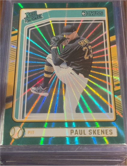2024 Donruss Rated Prospect Green Laser #131 Paul Skenes — front