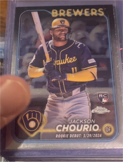 2024 Topps Chrome Update Series #USC30 Jackson Chourio — front