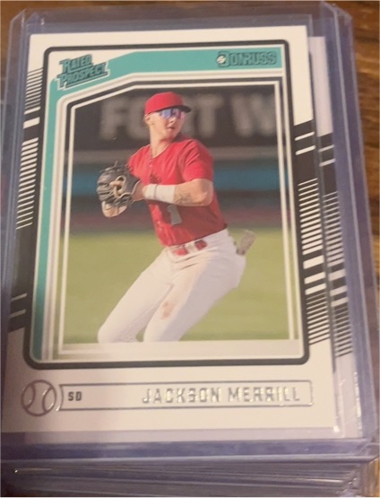 2024 Donruss #102 Jackson Merrill Rated Prospect — front