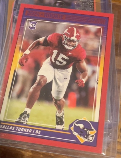 2024 Panini Score #308 Dallas Turner — front