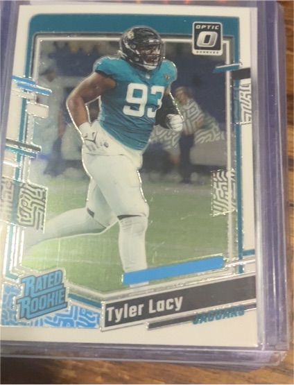 2023 Donruss Optic #253 Tyler Lacy RC Jacksonville Jaguars — front