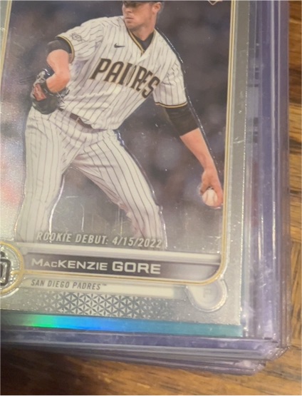 2022 Topps Chrome Update #USC19 MacKenzie Gore Rookie Debut — front