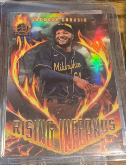 2024 Bowman Chrome #RI-20 Jackson Chourio Rising Infernos — front