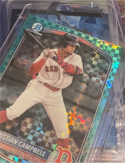 2025 Bowman Chrome Prospects #BCP-42 Kristian Campbell — front