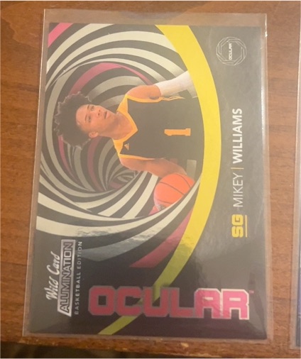 2021-22 Wild Card Alumination Ocular #AOC-19 Mikey Williams — front