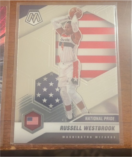 2020-21 Panini Mosaic #253 Russell Westbrook National Pride — front