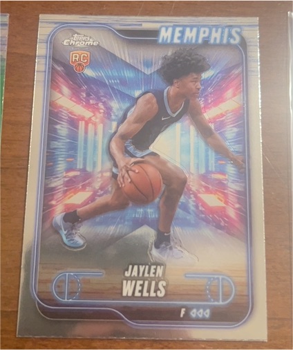 2024-25 Topps Chrome #185 Jaylen Wells — front