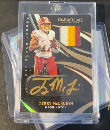 2020 Panini Immaculate Collection #EB-TM Terry McLaurin — front