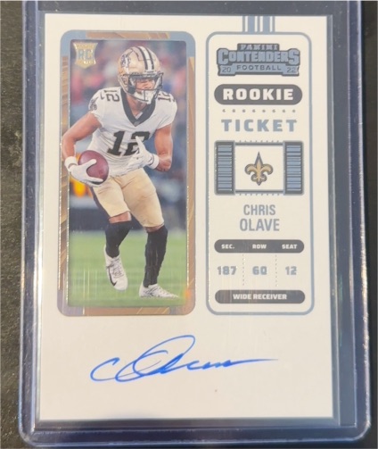 2022 Panini Contenders #109 Chris Olave Rookie Ticket — front