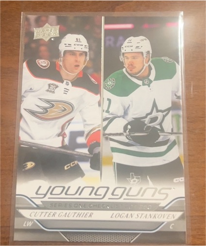 2024-25 Upper Deck Series 1 Young Guns #250 Cutter Gauthier / Logan Stankoven — front