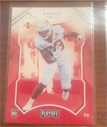 2022 Panini Chronicles Draft Picks Playoff #6 Breece Hall — front