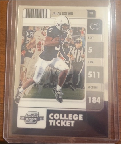 2022 Panini Contenders Optic College Ticket #14 Jahan Dotson — front