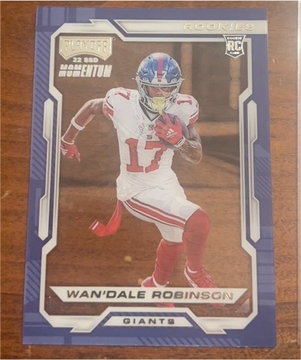 2022 Panini Chronicles Playoff Momentum Rookies #PMR-36 Wan'Dale Robinson — front