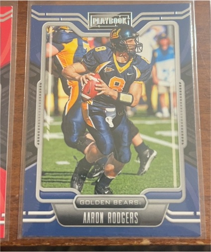 2022 Panini Chronicles Draft Picks Playbook #25 Aaron Rodgers — front