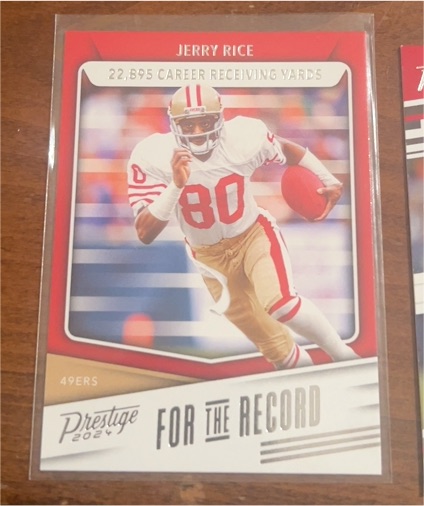 2024 Panini Prestige For the Record #FR-JR Jerry Rice — front