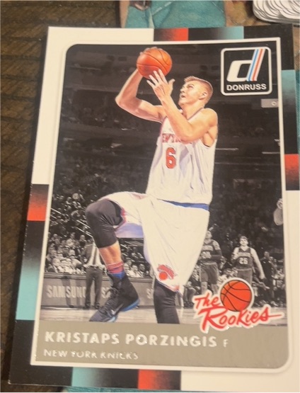 2015-16 Donruss The Rookies #32 Kristaps Porzingis — front