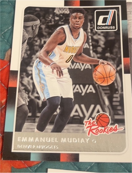 2015-16 Donruss #7 Emmanuel Mudiay The Rookies Denver Nuggets — front
