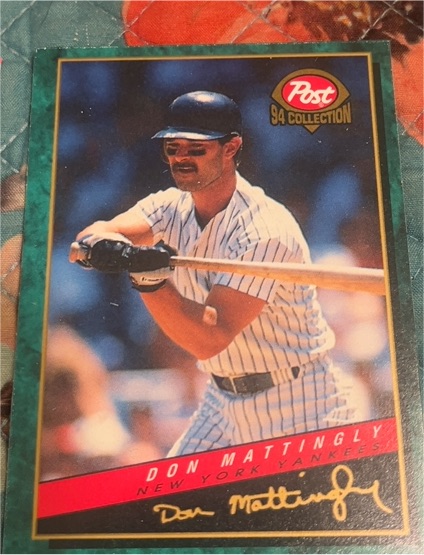1994 Post Cereal Collection #2 Don Mattingly — front