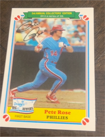 1983 Topps Drake's Big Hitters #24 Pete Rose — front