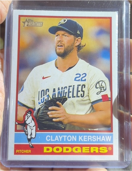 2025 Topps Heritage #64 Clayton Kershaw — front