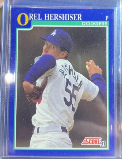 1991 Score #550 Orel Hershiser — front