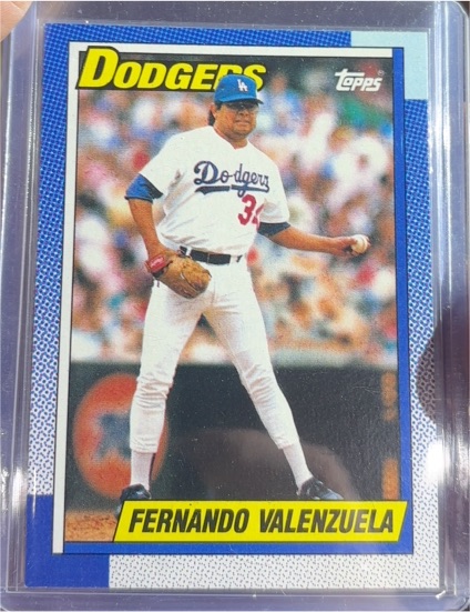 1990 Topps #340 Fernando Valenzuela — front