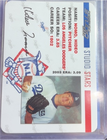2004 Donruss Studio Studio Stars #SS-20 Hideo Nomo — front
