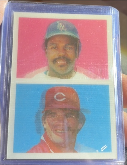 1986 Sportflics Baseball #181 The Big Six Pete Rose & Tony Gwynn — front