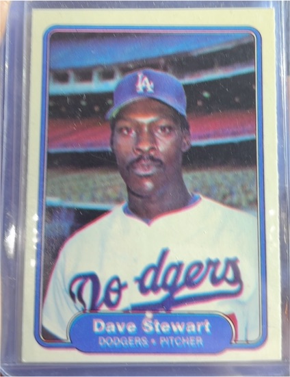 1982 Fleer #24 Dave Stewart — front